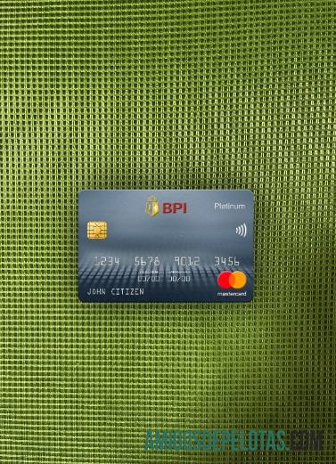 Filipinas Banco das Ilhas Filipinas Mastercard Platinum Photolook Front amostra